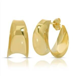 NEW JOY DRAVECKY women's mitch hoops in gold